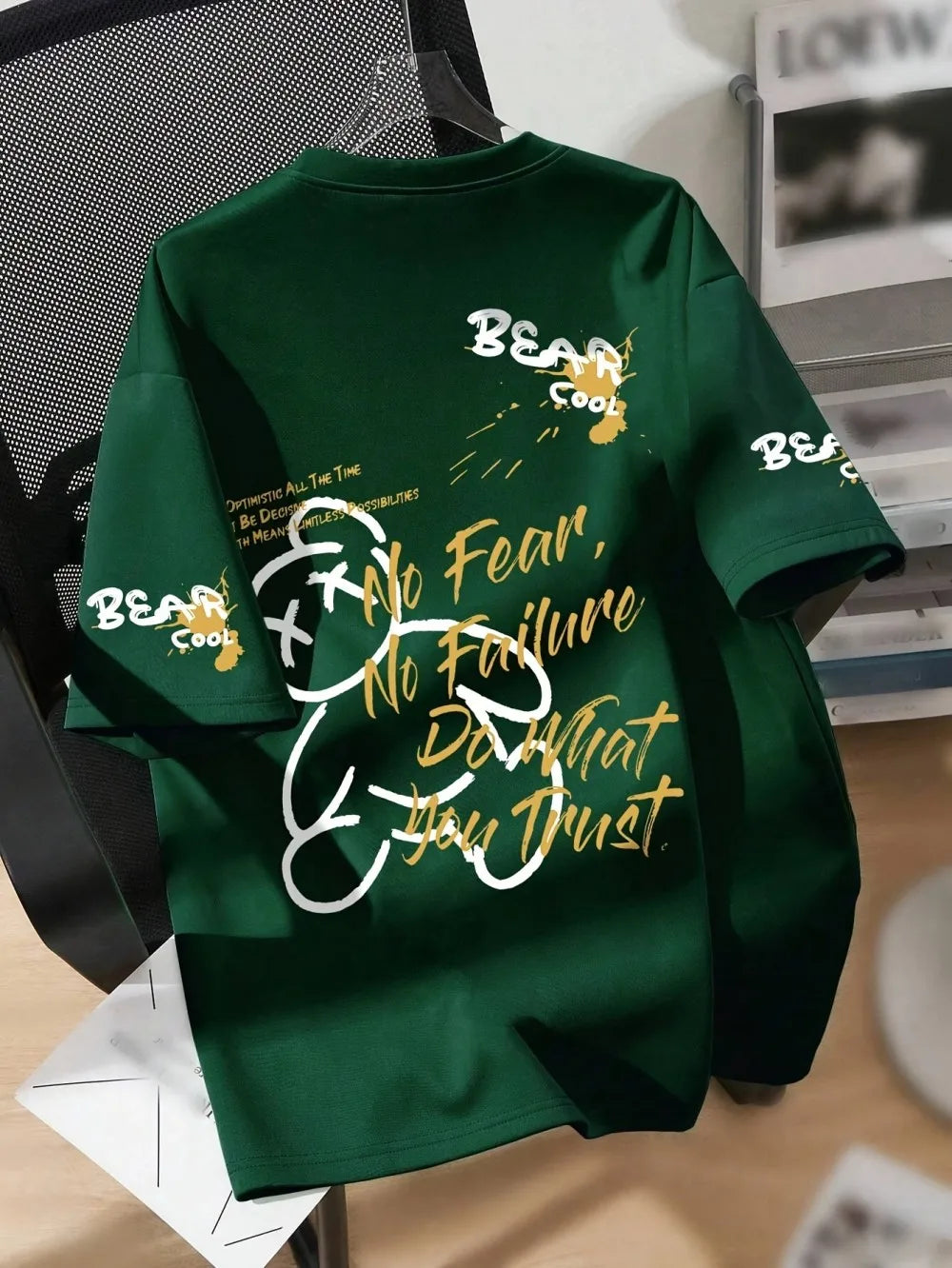 ☻ Men's Cartoon Bear Graphic Tee