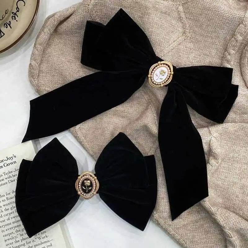 ♡ Korean-Style Bow Hair Clip Set
