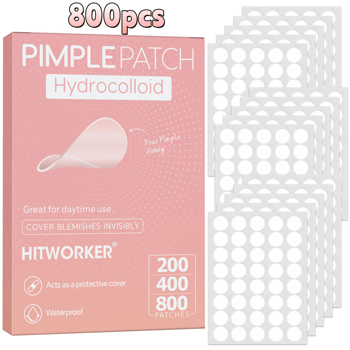 ✧ Hydrocolloid Acne Patches · 800 pcs