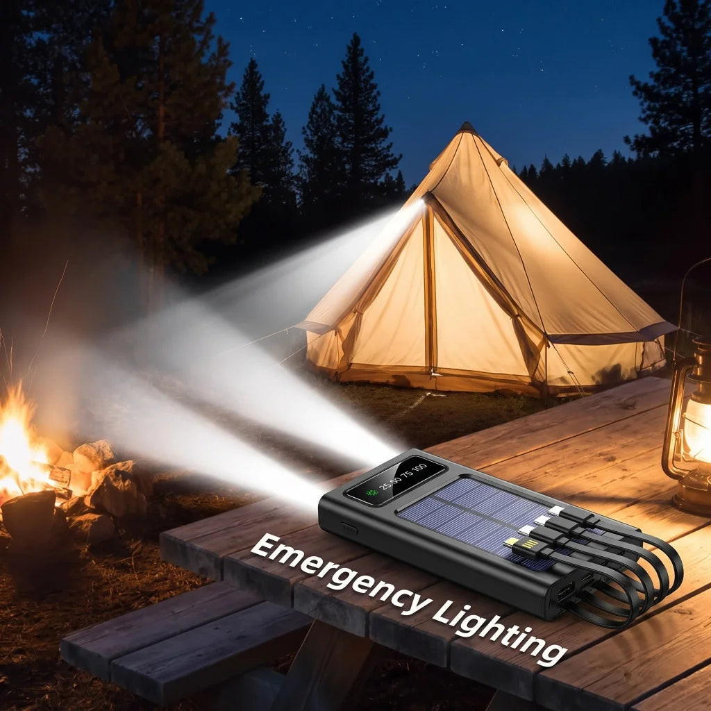 ⚡ 20,000 mAh Solar Power Bank