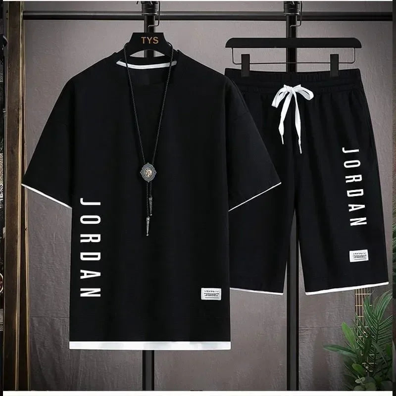 ⚽ Men's Graphic Tee & Shorts Set