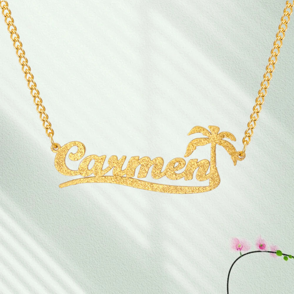 ☆ Custom Name Sparkle Necklace