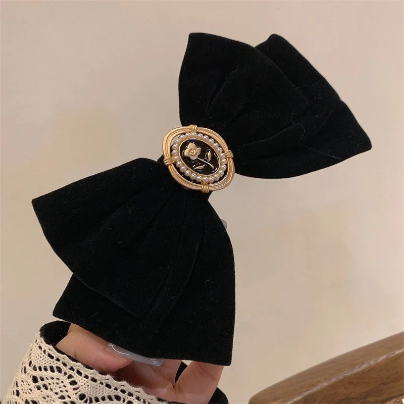 ♡ Korean-Style Bow Hair Clip Set