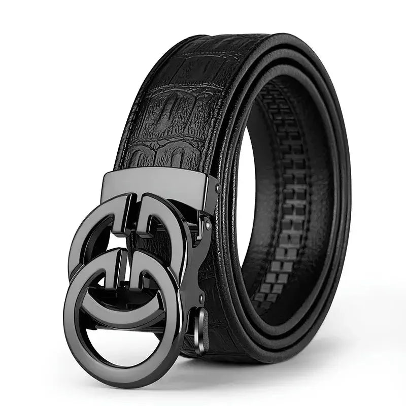 ♠ Men's Automatic-Buckle Leather Belt