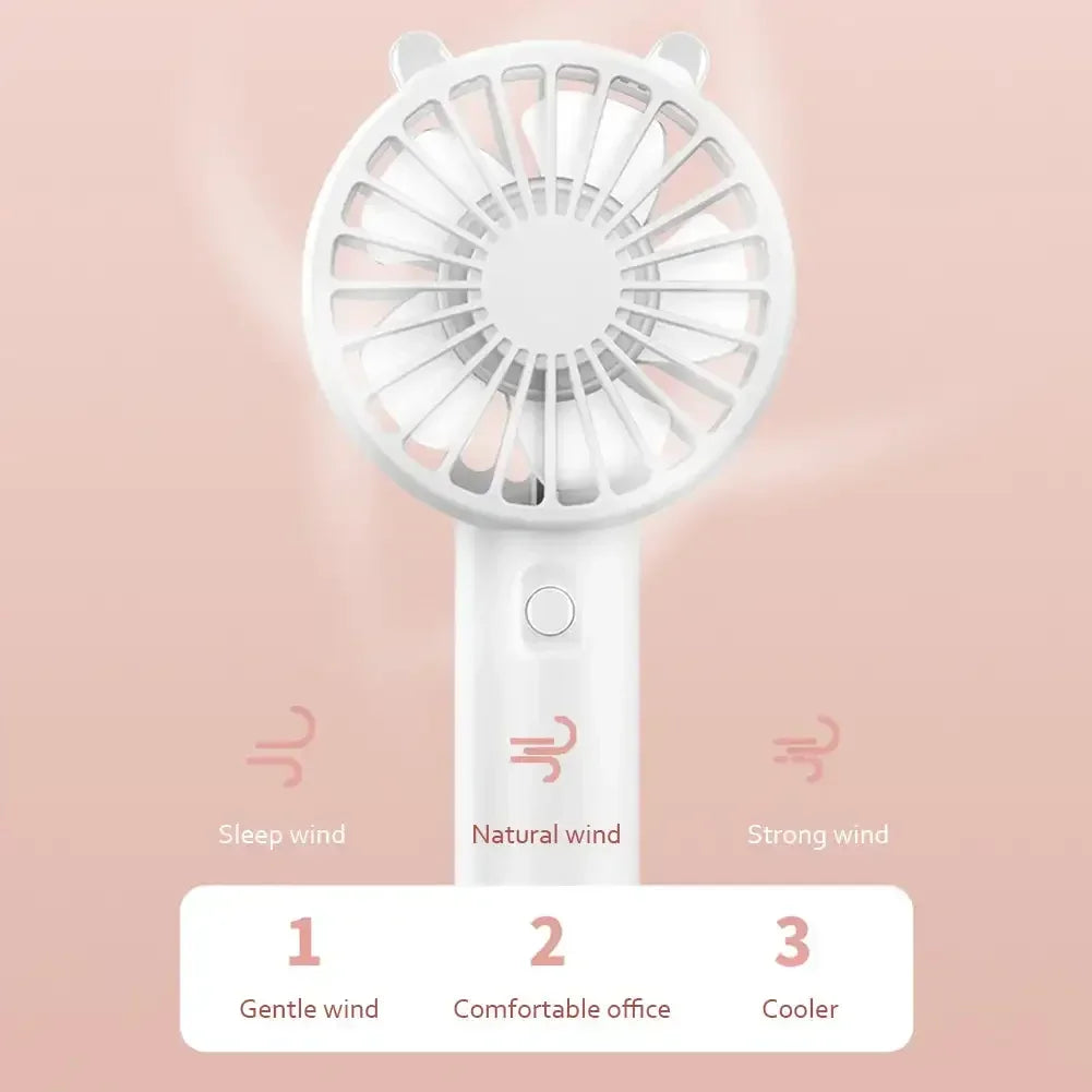☼ Mini Rechargeable Handheld Fan