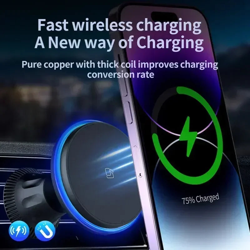 ✧ Magnetic Wireless Car Charger & Mount