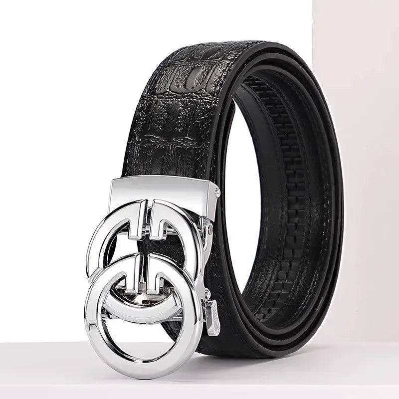 ♠ Men's Automatic-Buckle Leather Belt