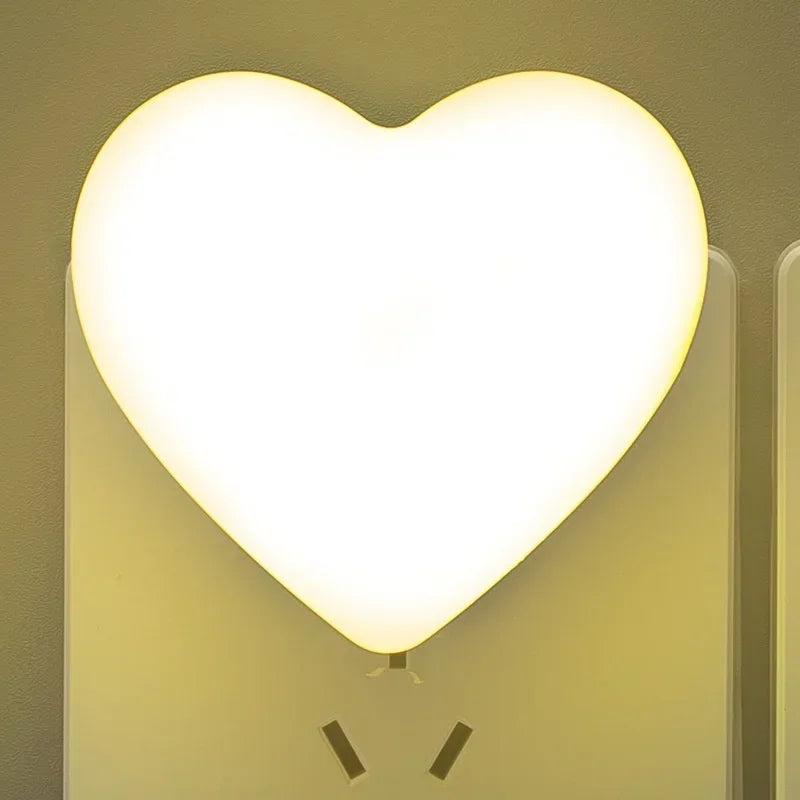 💡 Heart LED Light-Sensor Night Light