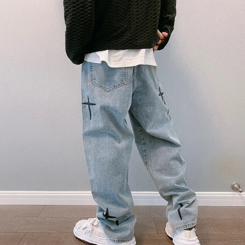☆ Men's Loose Straight-Leg Jeans