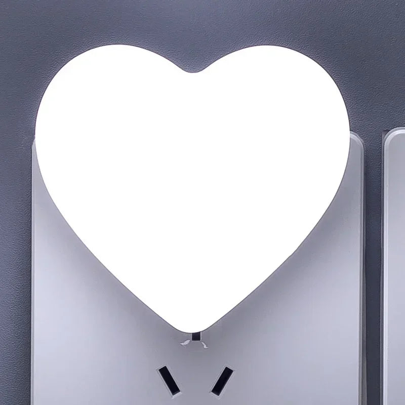 💡 Heart LED Light-Sensor Night Light