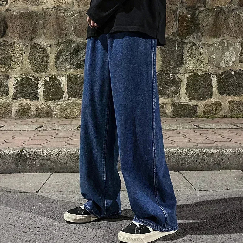 〆 Men's Loose Wide-Leg Jeans