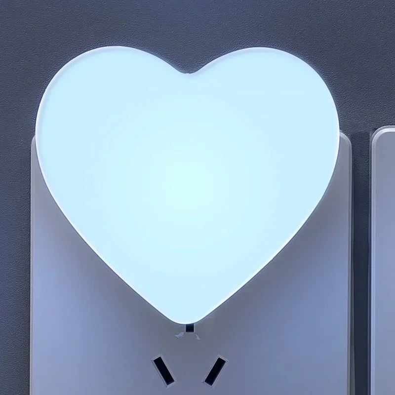 💡 Heart LED Light-Sensor Night Light