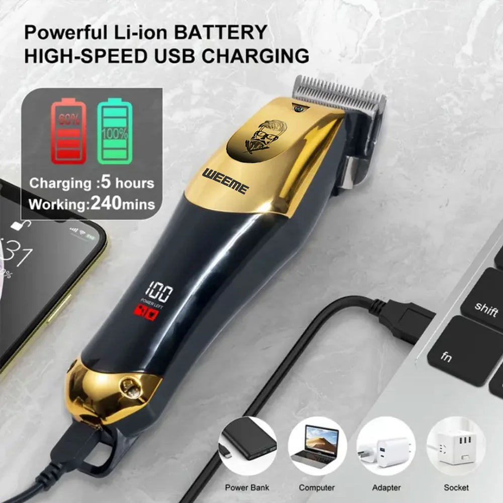 ✦ Rechargeable Hair Trimmer & Grooming Kit
