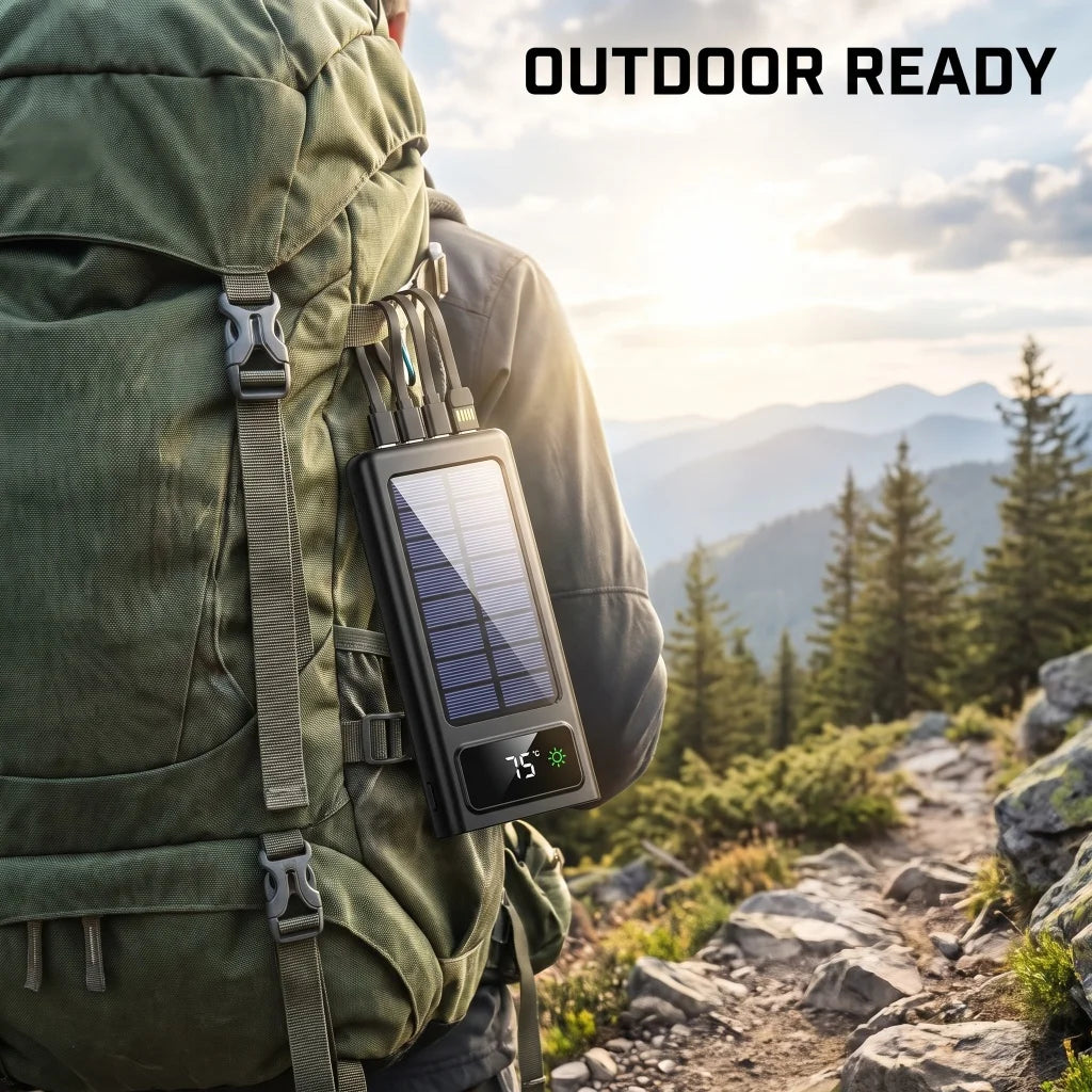 ⚡ 20,000 mAh Solar Power Bank
