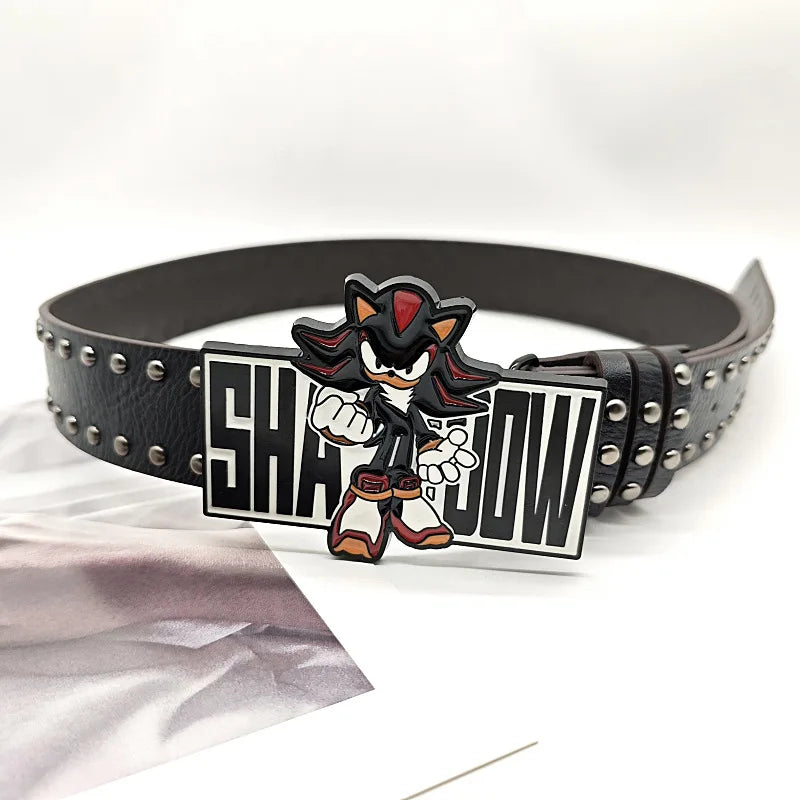 ⚡ Y2K Sonic Boy Studded Belt