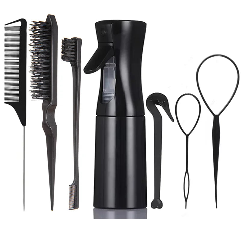 💇‍♀️ 7-Piece Purple Hair Styling & Braiding Tool Set