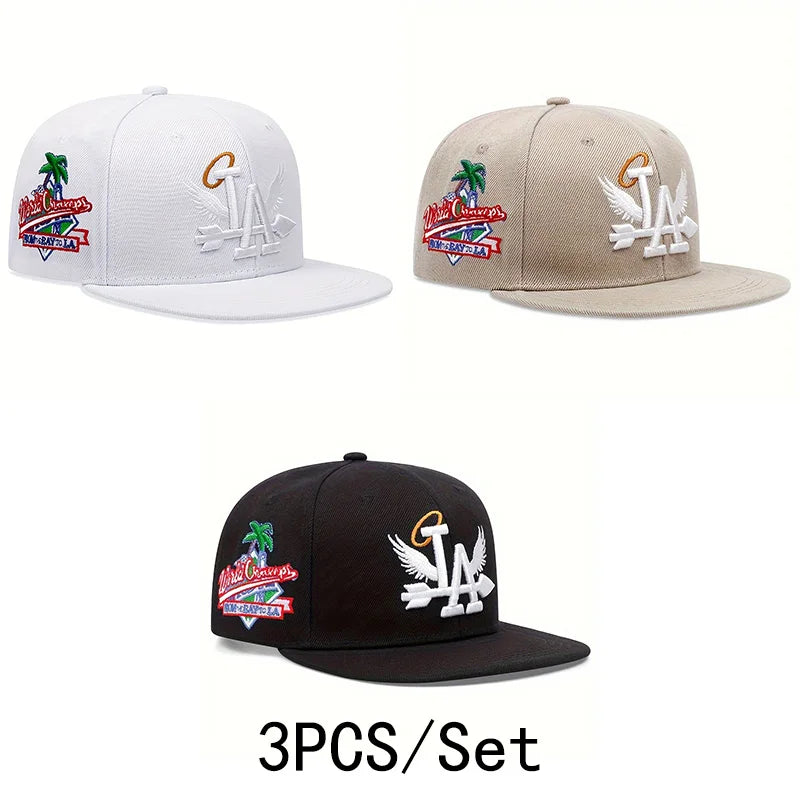 ★ LA Embroidered Snapback Cap