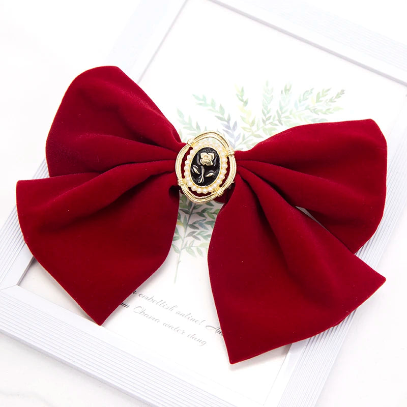 ♡ Korean-Style Bow Hair Clip Set