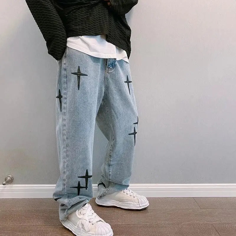 ☆ Men's Loose Straight-Leg Jeans