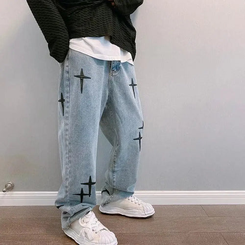 ☆ Men's Loose Straight-Leg Jeans