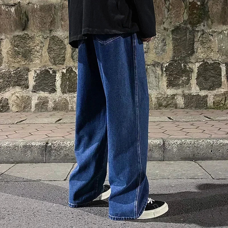 〆 Men's Loose Wide-Leg Jeans