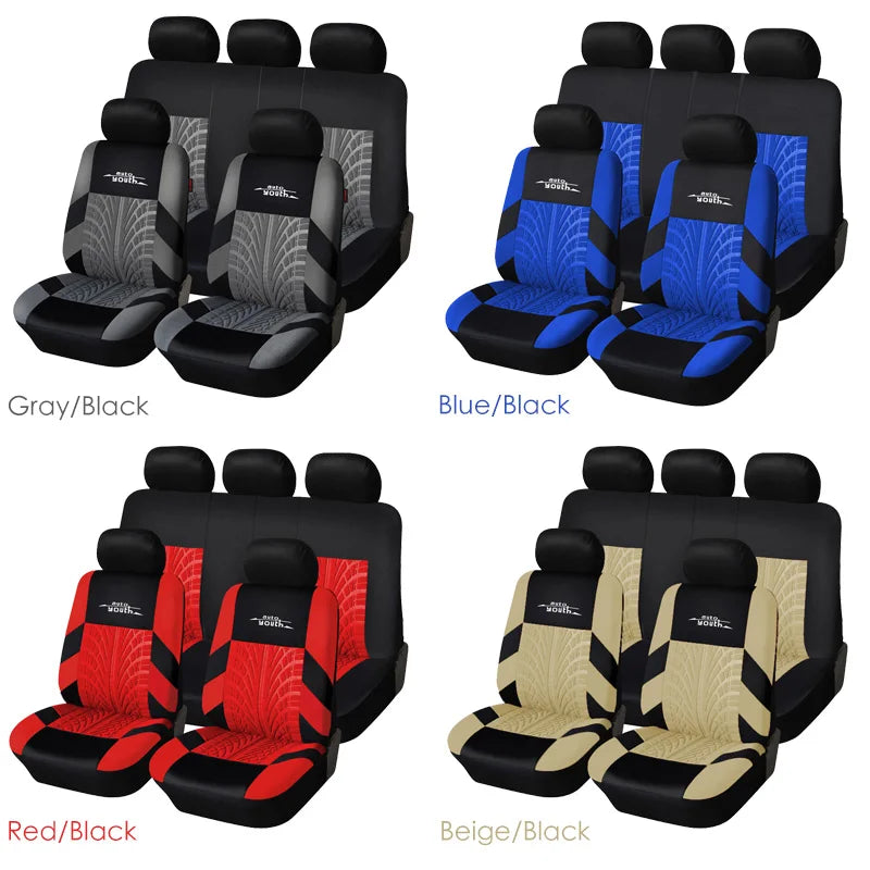 🛞 AUTOYOUTH Embroidered Car Seat Covers – Universal Full Set