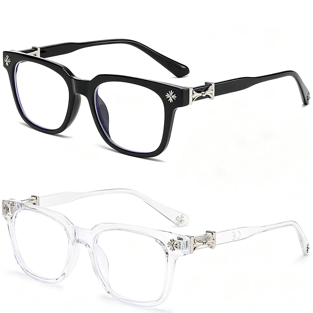 ✧ Three-Piece Square-Frame Glasses Set