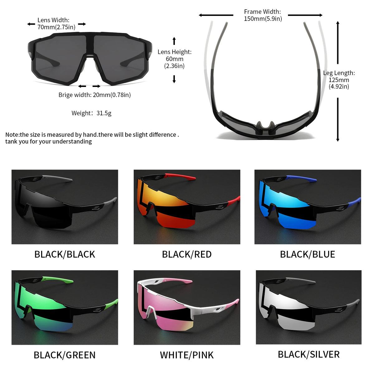 ⟡ Wraparound Sports Sunglasses