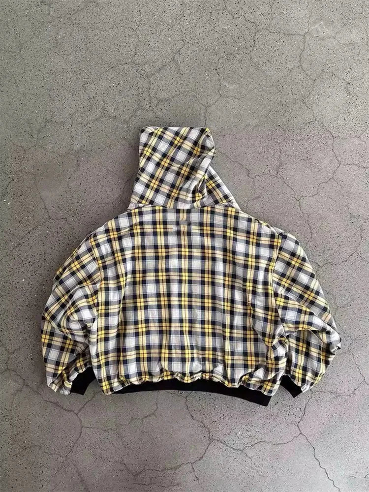 ✦ Women's Plaid Zip Hoodie