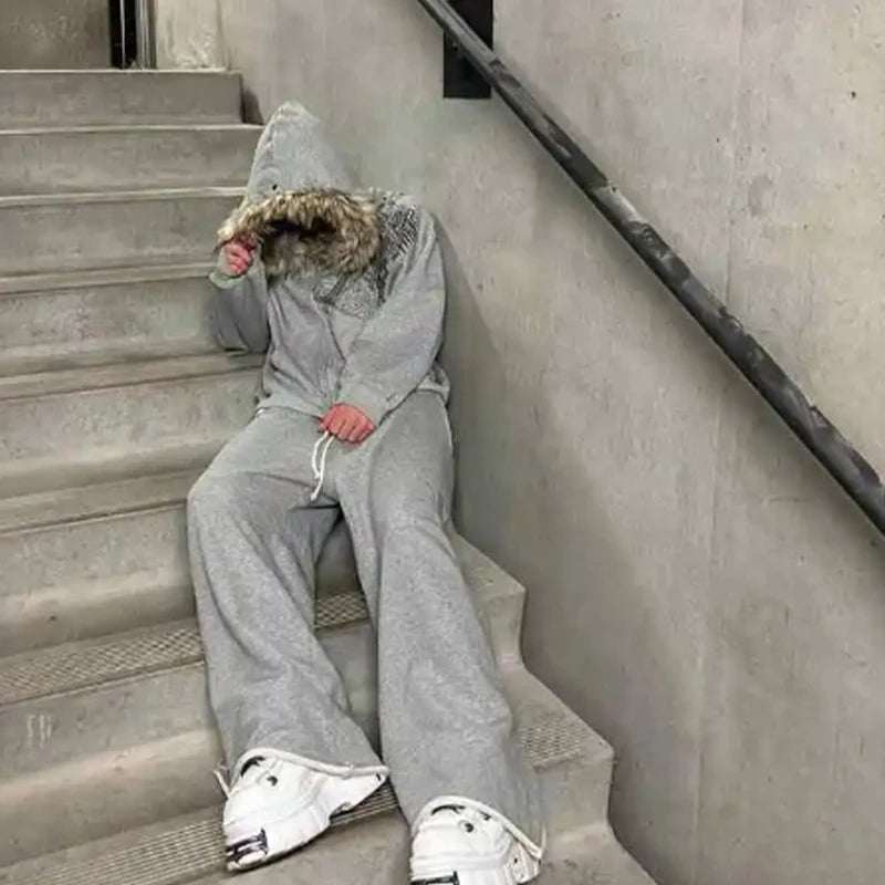 ✦ Y2K Zip-Up Hoodie Jacket