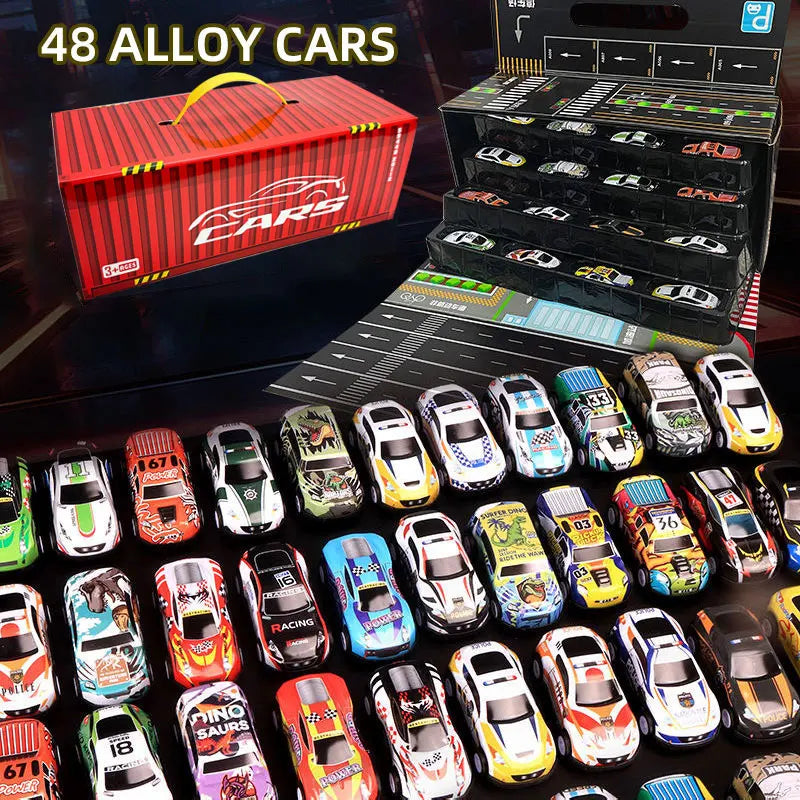 ☆ 48-Piece Toy Car Gift Set