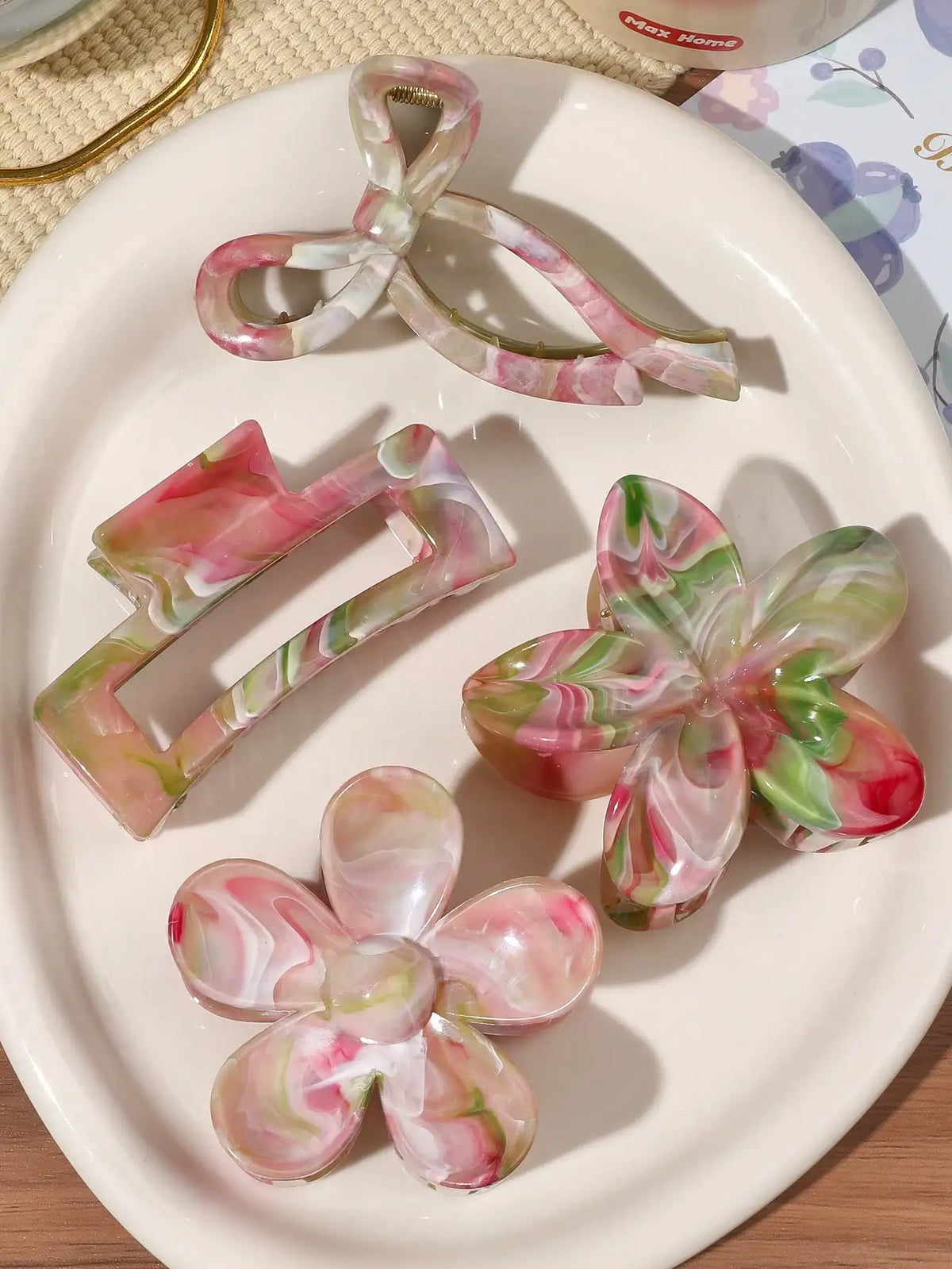 ♡ Four-Piece Hair Claw Clip Set