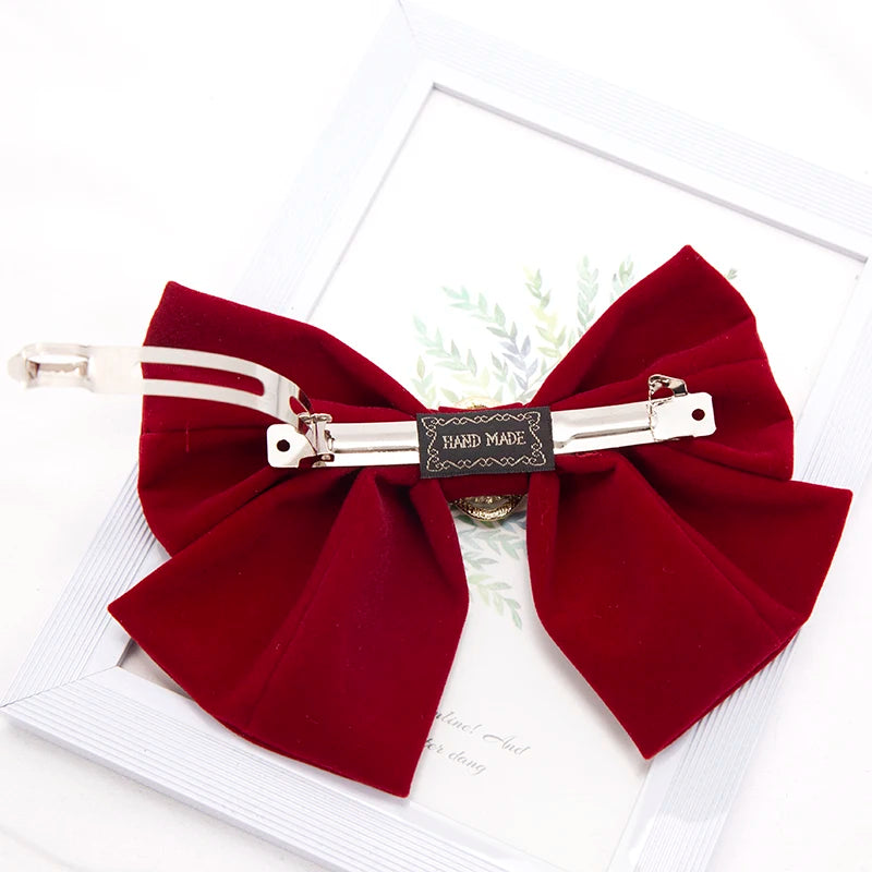 ♡ Korean-Style Bow Hair Clip Set