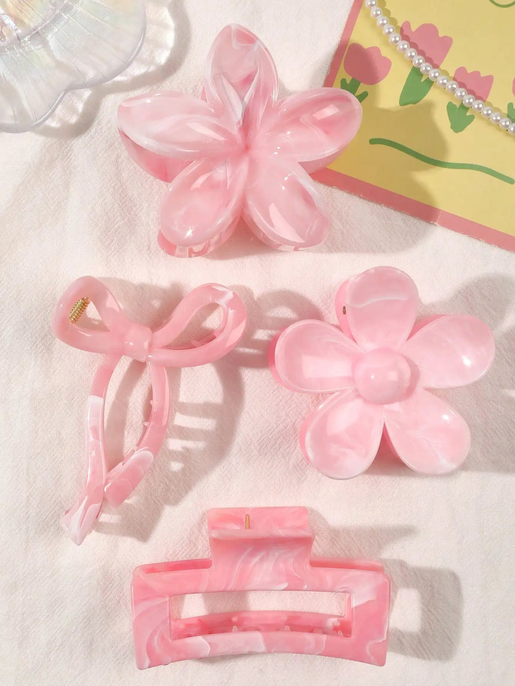 ♡ Four-Piece Hair Claw Clip Set