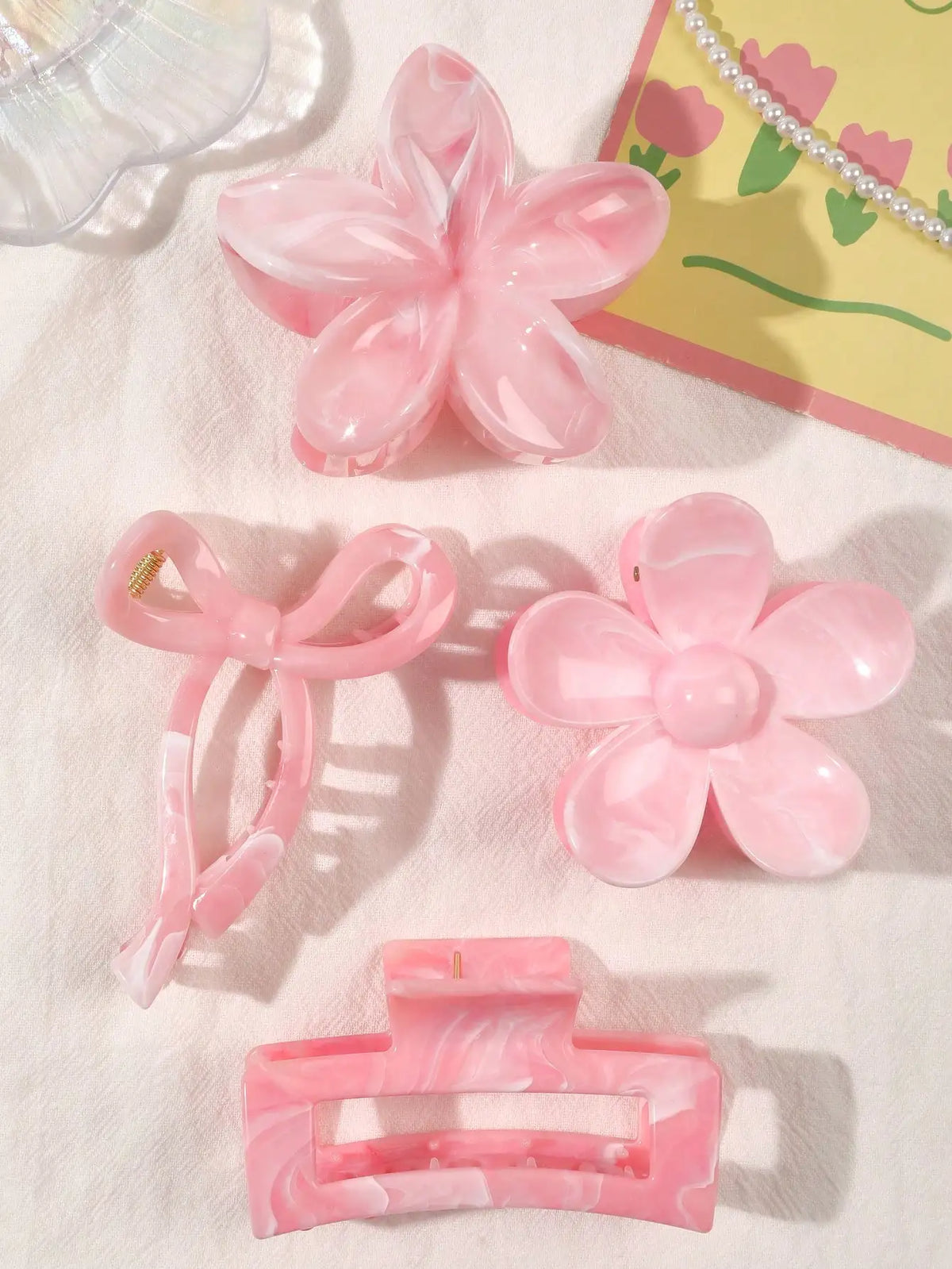 ♡ Four-Piece Hair Claw Clip Set