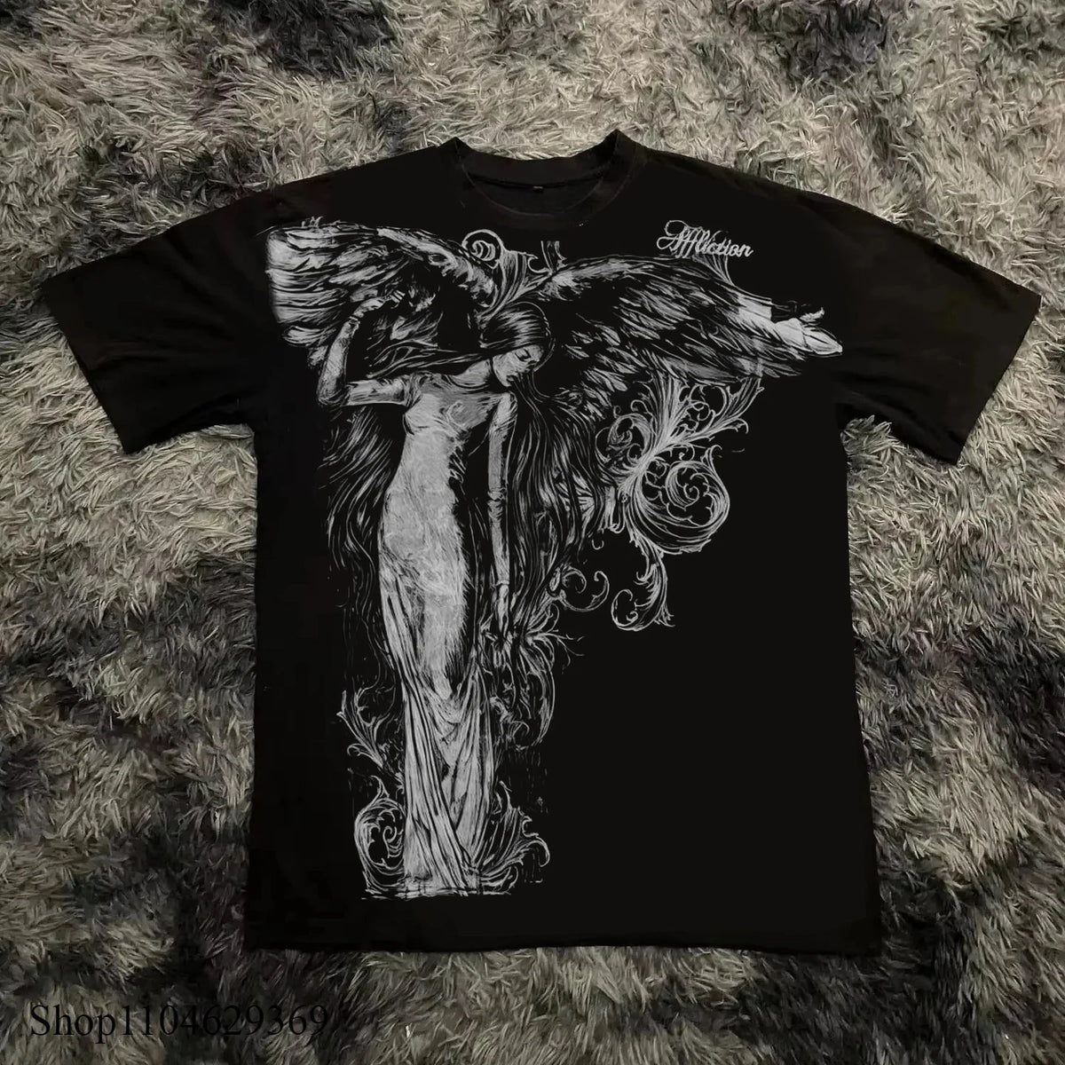 ⛧ Oversized Y2K Gothic Tee
