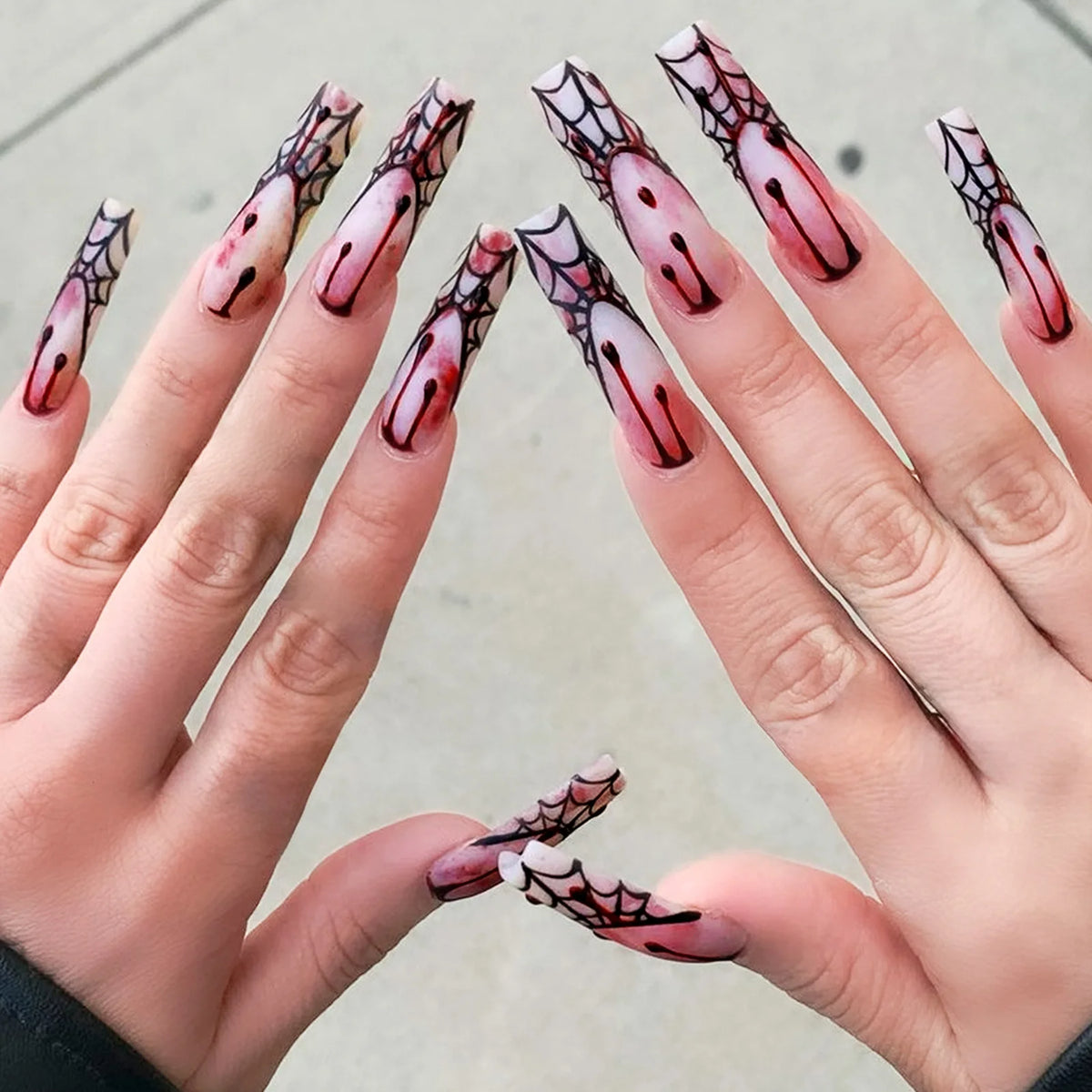 ♡ Glitter & Gothic Press-On Nails · 24 Pieces
