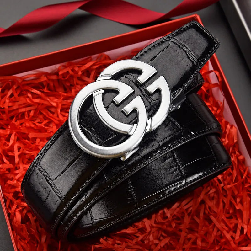 ♠ Men's Automatic-Buckle Leather Belt
