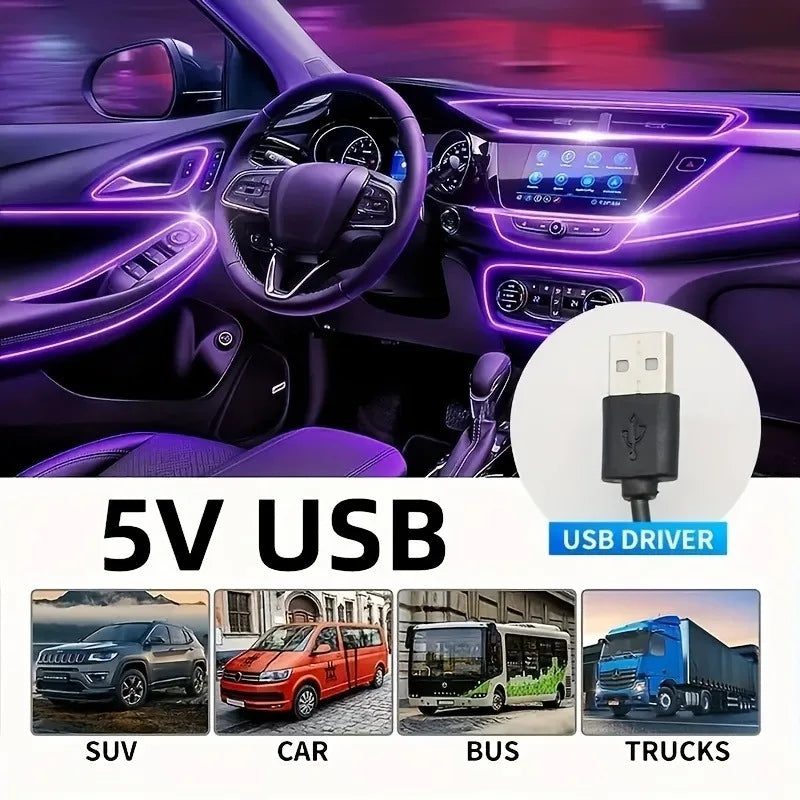☼ 5 m Flexible Car Ambient Light