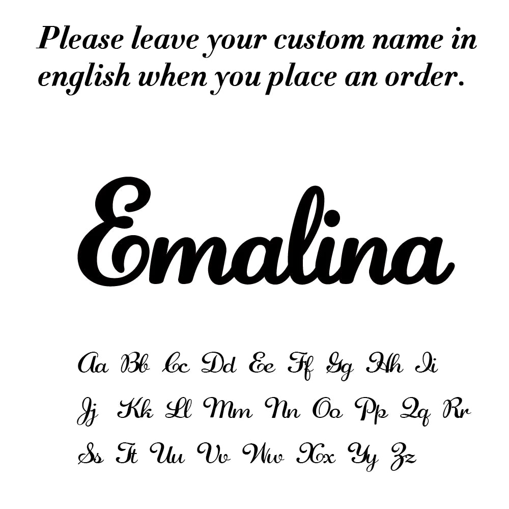 ☆ Custom Name Sparkle Necklace