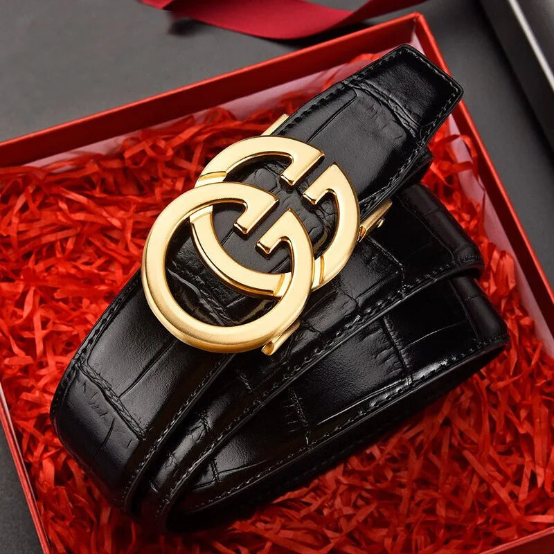 ♠ Men's Automatic-Buckle Leather Belt
