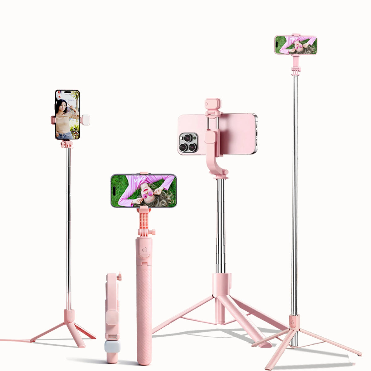 🤳 67″ Extendable Selfie Stick Tripod with Fill Light & Bluetooth Remote