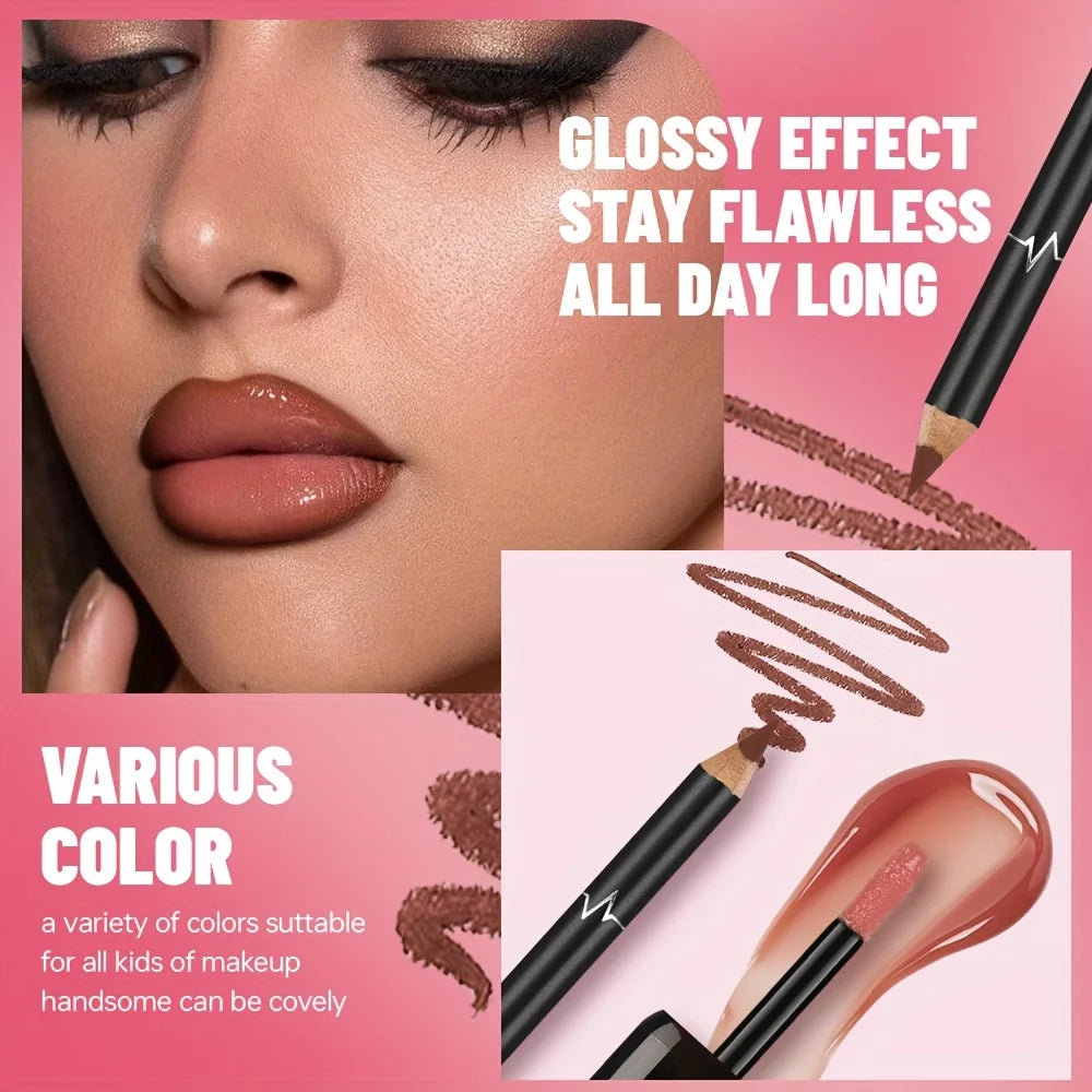 🌈 Gradient Lip Liner & Gloss Set