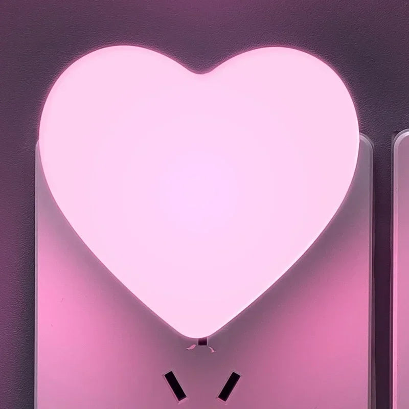 💡 Heart LED Light-Sensor Night Light