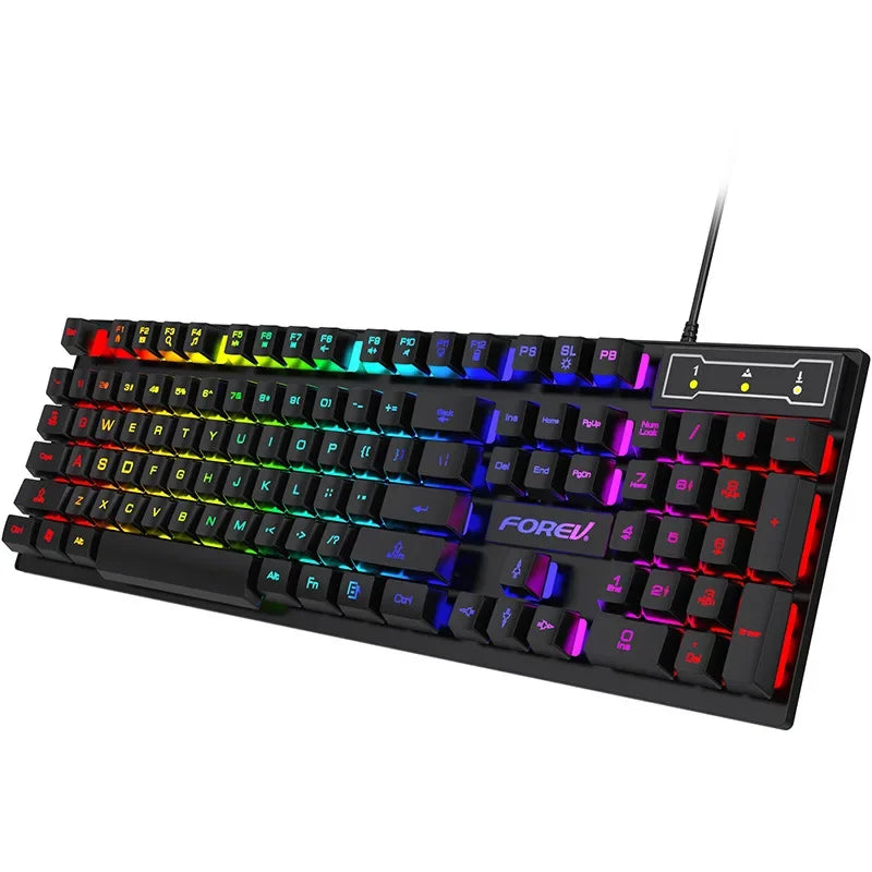 ⚡ Backlit USB Gaming Keyboard & Mouse