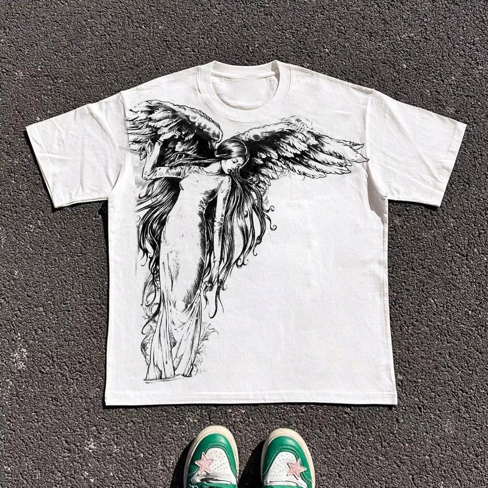 ⛧ Oversized Y2K Gothic Tee