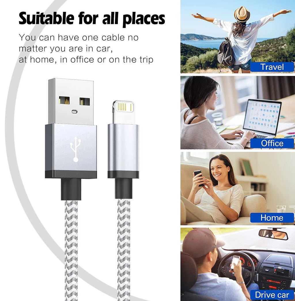 ⌁ USB-C to Lightning Charging Cable