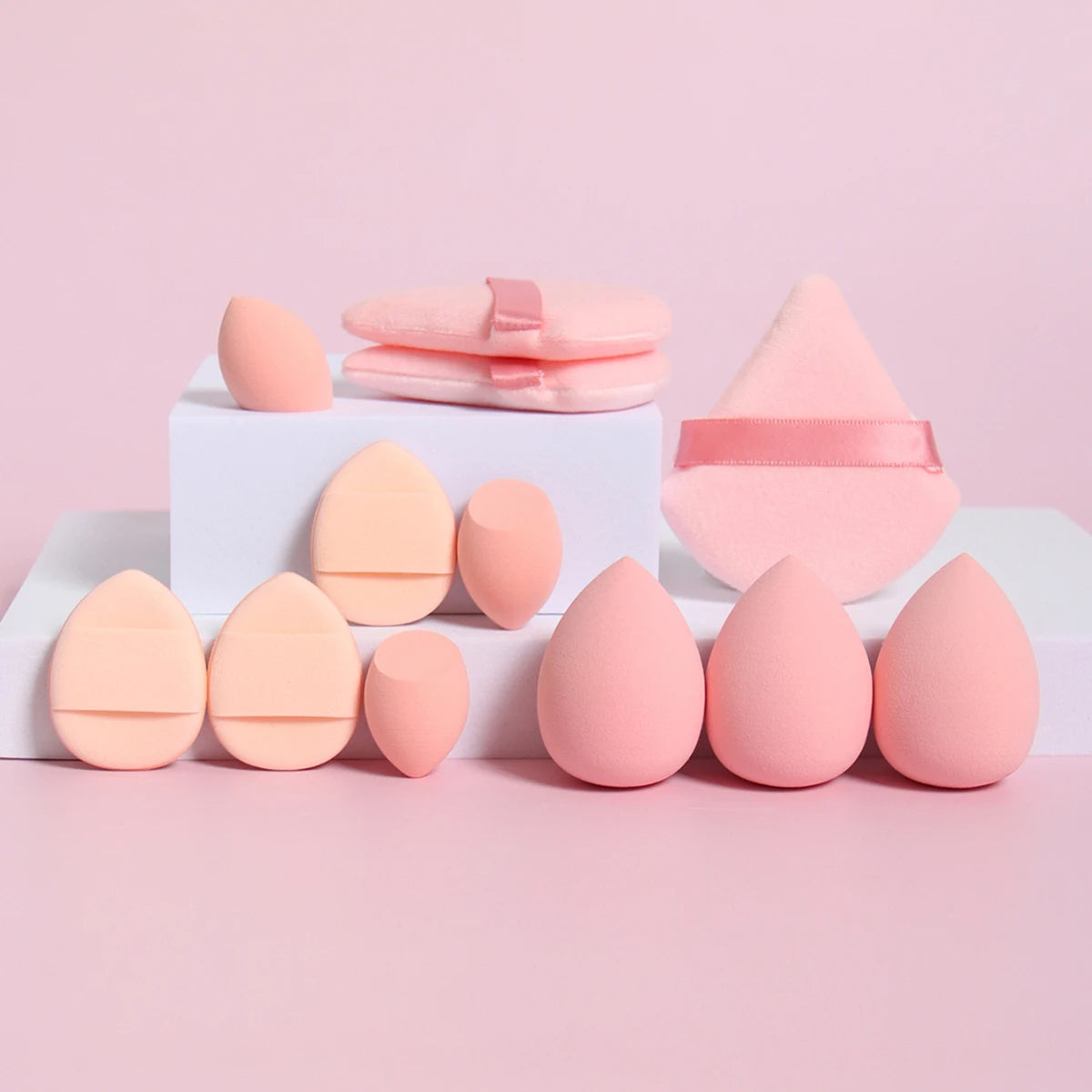❀ 12-Piece Makeup Sponge & Puff Set