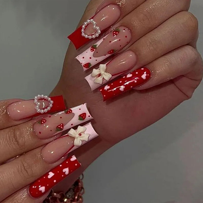 ✧ Decorative Press-On Nails · 24 Pieces
