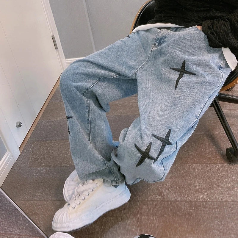 ☆ Men's Loose Straight-Leg Jeans